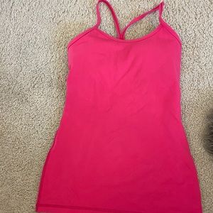 Hot pink Lululemon racer-back